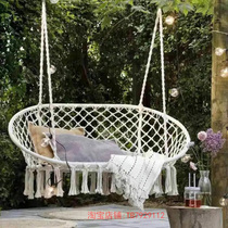 ins indoor outdoor double hanging chair swing Net Red House balcony courtyard hanging chair hammock hanging cradle
