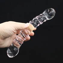 Crystal glass stick sex toys female vaginal sex toys posterior chrysanthemum expansion anal plug flirting masturbation artifact