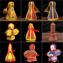 Tibetan Buddhist supplies Diamond bell pestle set Nepalese bell Embroidery set Storage bag Tantric instrument protection case
