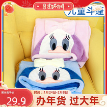 Children's bath towel with cap cloak boy bath wrap can wear bathrobe winter absorbent quick-drying 2022 new thickened