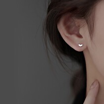 Brief SMALL LOVING PURE SILVER EAR NAILS SLEEPING Free Earrings Woman 2023 New Exploits Raising Ear-hole Temperament Earrings
