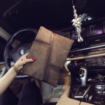 New retro Han version Mens hand grab bag Business Leisure Trend Hand Grip Bag envelope Package File Package Wave Package