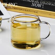 Taiwan Yilong is easy to use high temperature resistant glass to see the tea soup the tea Sea Road Cup the tea divider thickened household