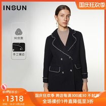 (Trim color) (high-branch wool) Enchang Coat 2021 Winter new double-sided woolen coat