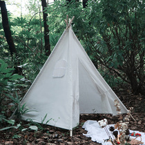 Indian cotton and hemp triangle tent outdoor picnic photo decoration props indoor childrens toy game House