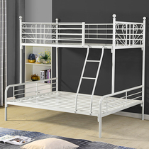 Stainless steel raised bed bunk bed iron bunk bed bunk bed iron bed a bunk bed as well as pillow hob 1 5