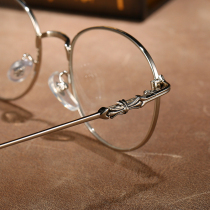 Japanese high-end Hu Xia same glasses frame male pure titanium myopia can be equipped with lens round frame female small red book titanium alloy