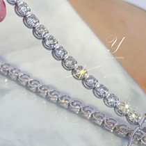 Special price 18K full drill bracelet 3 carat diamond bracelet fashion minimalist Temperament Four Paws Inlaid Full Drill Bracelet