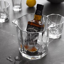 NUDE Europe imported lead-free crystal glass ice bucket thickened bar KTV champagne bucket ice block bucket ice block bucket