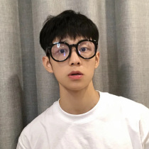 Black-rimmed glasses mens eyes frames womens glasses black Japanese tr90 face with lenses myopia