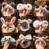 Net Red jewelry cute plush hair harness non-slip cleaning wash face makeup hair band headband hair card head cover
