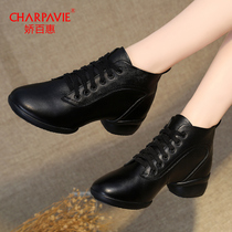 Jiao Baihui Square Dance Shoes Dance Shoes Dance Shoes 2021 New Autumn Sailor Dance Shoes Women Adult Soft Leather