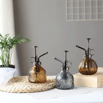 Heart Senlan Zakka home European pumpkin retro small glass gardening flower air pressure spray water bottle