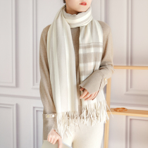 Too gentle Japanese Plaid pure cashmere series scarf autumn and winter thick wild warm fashion scarf