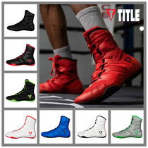 Boxing Shoes TitleBoxing Men and Women Professional Competition Fighting Fighting Wrestling Shoes Breathable Light High Sanda Boots