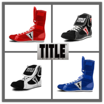 Headquarters authorized the United States straight hair TITLE boxing shoes in high-top ultra-light sanda new two ways to wear