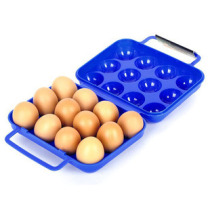 Outdoor camping egg box 12 carry egg box anti-broken PP egg clip portable