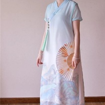 Han Weiyang Luanbi Chinese style ancient style Guochao Wenchuang Qianli Jiangshan series skirt song pants dress