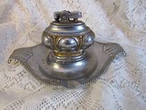 Table ㊣ American old-fashioned precious collection Tokyo desktop silver metal lighter igniter