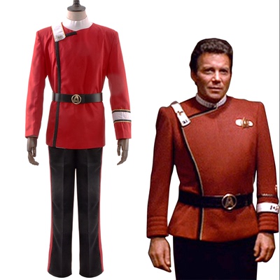 taobao agent Star Trek Kirk Captain Captain Spock SPOCK Red Uniform Set Male Cosplay Costume