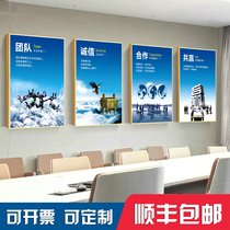 Company decorative painting office inspirational hanging painting conference room mural reception room publicity slogan corporate culture wall painting