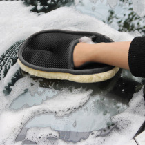 Car wash gloves Interior cleaning of soft sheep plush cars Waxed Gloves Bear Palm Wipe caravan Thickened Rag Cleaning Tools