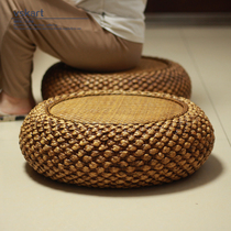 Rattan futon Tatami bedroom cushion on the ground Japanese-style thickened household meditation meditation mat Straw living room cushion