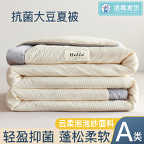 Soybean Fiber Summer Cool Quilt Air Conditioning by the Summer Quilt Core Summer Thin spring autumn by single double Childrens machine washable