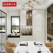 Gold medal kitchen cabinet customization Gold medal wardrobe overall combination Bedroom cloakroom sliding door wardrobe whole house customization