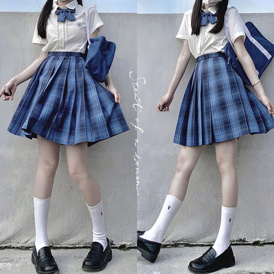 taobao agent Summer pleated skirt, mini-skirt, uniform, set