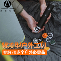 VSSL CAMP Supplies multifunctional outdoor tool contains more than 70 kinds of outdoor equipment portable waterproof