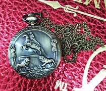 Russian Knight Western alloy pocket watch European pocket watch home collection exotic gift pocket watch