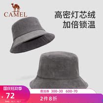 Camel sports fishermans hat retro sunshade tourism corduroy basin hat Joker face small sun hat basin hat