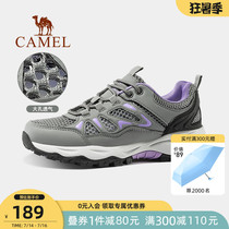 Camel outdoor shoes womens 2021 summer new breathable mesh non-slip sports and leisure lightweight mountaineering hiking shoes