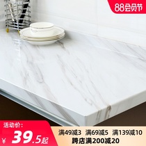Kitchen countertop stickers thickened anti-scalding high temperature resistant waterproof and oil-proof stickers cabinet renovation stove with marbling
