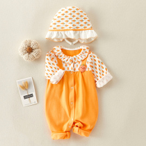 Baby long sleeve one-piece clothes female baby new spring and autumn clothes for outfits Newborn Khaclothes Cute Climbing Clothes