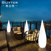 Outdoor Drop Lamp Floor Lamp Luminous Solar Courtyard Lamp Grass Terrace Light Hotel Aisle Light Lavish Standing Lamp