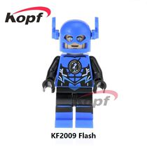 Kefeng building blocks KF2009 superhero series Yellow Blue Red gray black plating eight flash assembly collection