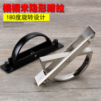  Fumele embedded dark handle Embedded rotating tatami handle Floor drawer Modern simple invisible handle