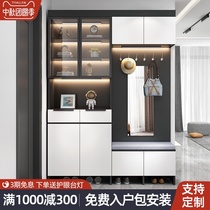 Shoe cabinet home door porch cabinet simple modern entrance door outside Hall Cabinet light luxury large-capacity storage cabinet
