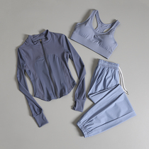 Spring and Autumn Gym Gymnasium Professional High-end Sports Quick Dry Clothes Senior Sense Thin Fairy Running Clothes Women Yoga Set