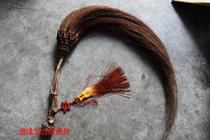  Whisk Natural brown hair Whisk Handmade brown silk Taoism Tai Chi whisk Whisk Ponytail King Kong vine Whisk Buddhism