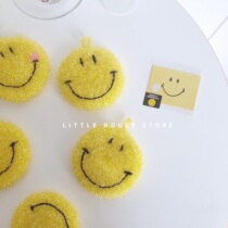 Little House ) ins Net Red big big big smile smile face dish towel