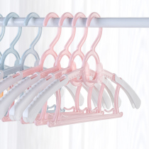 Childrens clothes rack Multi-functional newborn baby telescopic hanging clothes support drying rack Household non-slip small baby special