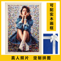 Live Photo custom puzzle adult 1000 pieces diy wooden puzzle adult couple creative birthday gift