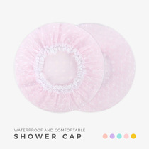 Joy Land orchid lace PVC double shower cap adult hipster waterproof shower cap