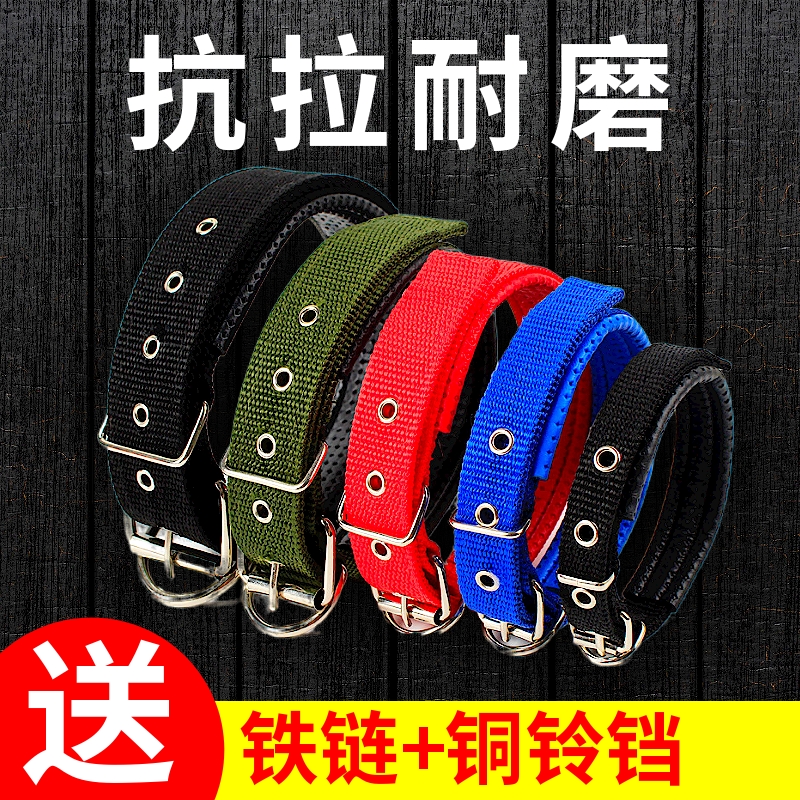 Pet dog collar, neck collar, traction rope, bell, small dog, medium and large dog collar, dog neck sleeve, neck collar supplies