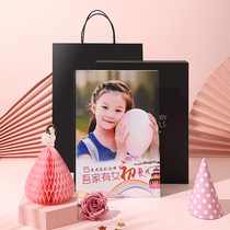 Photo album custom birthday gift children 10 years old growth commemorative book for crystal glass 18-year-old adult gift