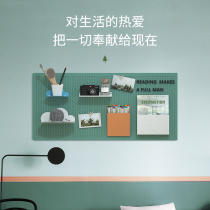 Color hole board Non-silent collection house punch-free wall storage decoration Nordic minimalist ins wind shelf partition