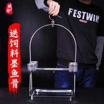 Stainless steel tiger skin Xuanfeng Peony parrot bird cage stand bird shelf Starling Wren small sun foot ring anklet